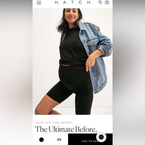 Hatch maternity biker shorts